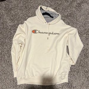 Cream Champion Hoodie